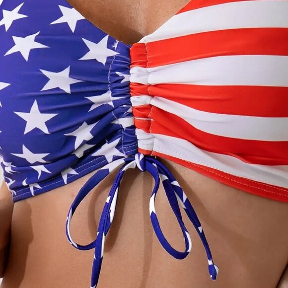 Star and Stripe Print Tankini Set - Picture 5 of 5